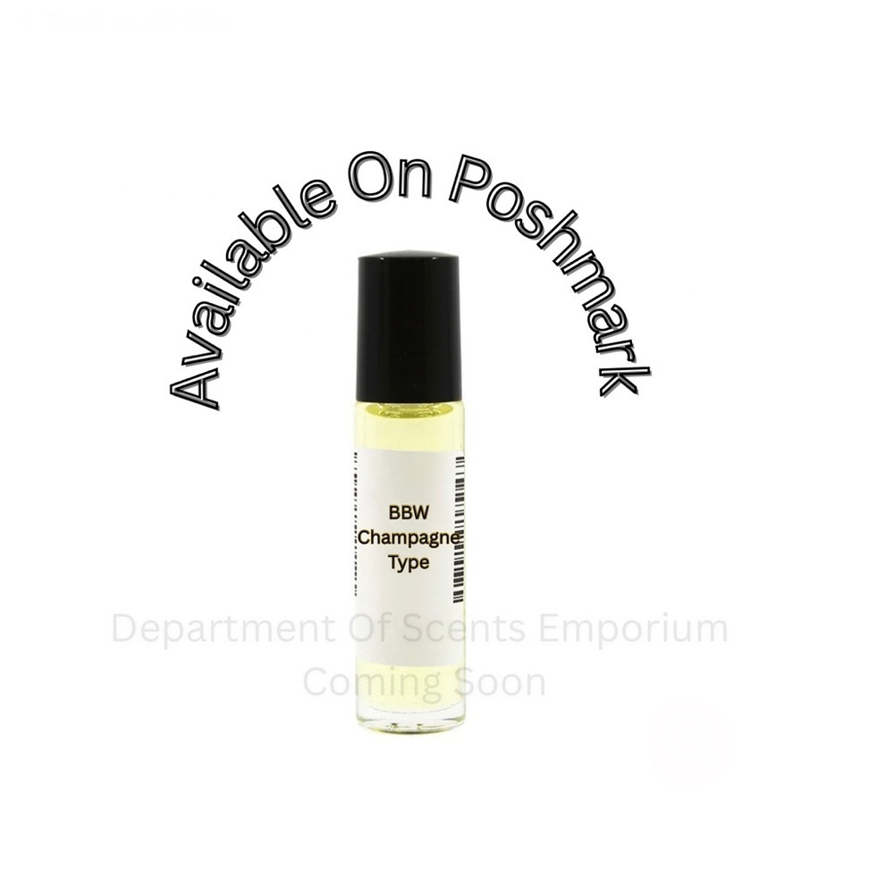 Bath & Body Works: Champagne Type 1/3 Oz Glass Roll-On Bottle